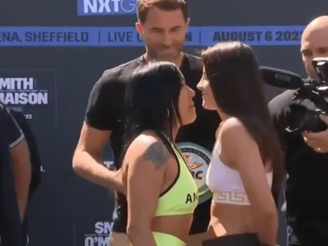 VIDEO | La Pantera Farías y un pesaje repleto de tensión: "Mañana te saco del ring, aguante Argentina"