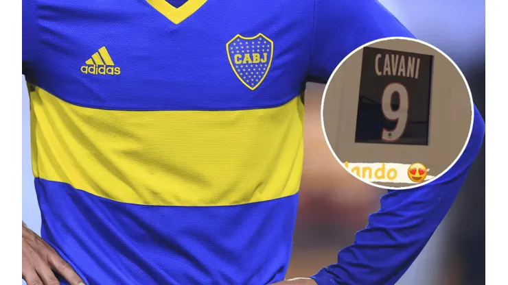 El guiño de un jugador de Boca a Cavani.