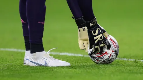 Un arquero, presente en Ezeiza.