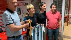 La goleadora de la Copa América fue homenajeada en su ciudad