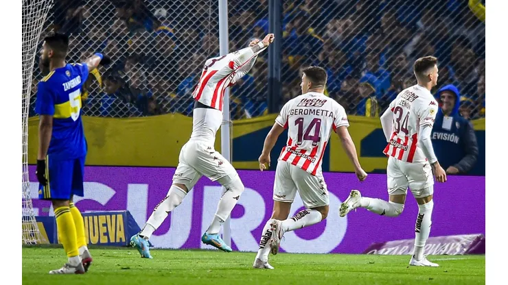 El festejo de Troyansky ante Boca.