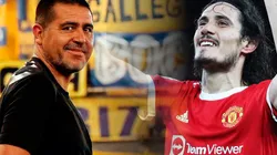 Del archivo: la frase de Riquelme repecto a Cavani que "anticipa" su llegada a Boca