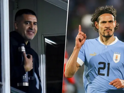 La condición que le puso Riquelme a la llegada de Cavani a Boca: "No es una opción"