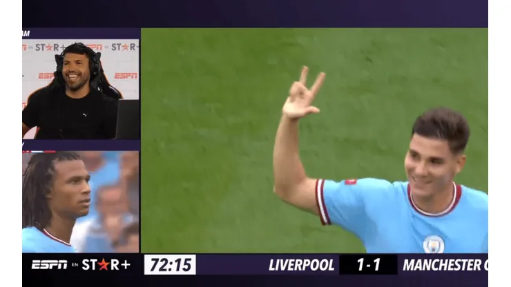 El nuevo apodo que Agüero le puso a Julián Álvarez en su debut en el City