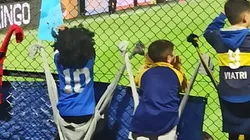 La foto en La Bombonera que se hizo viral: el mini Diego Maradona