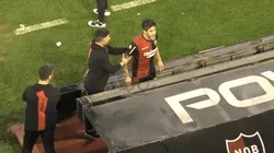 Pablo Pérez le dijo de todo a un hincha de Newell's