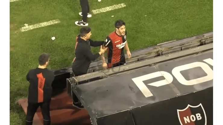Pablo Pérez le dijo de todo a un hincha de Newell's