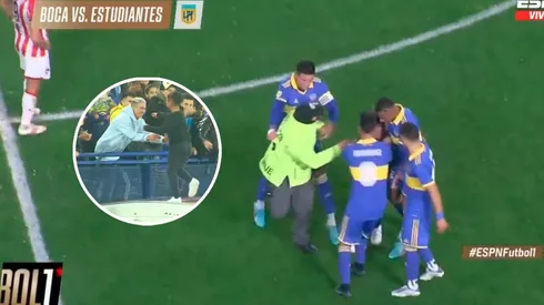 VIDEO | El sobrino de Rojo se metió a la cancha tras el gol de su tío en Boca