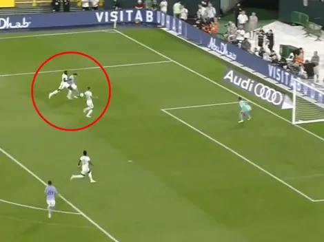 VIDEO | Julián Álvarez le ganó a Upamecano y casi hace su primer gol: se fue muy cerca