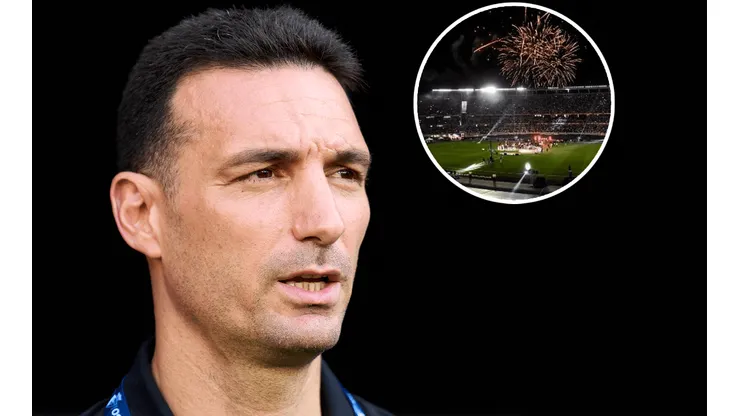 ¿A quién fue a ver? Scaloni, presente en el Monumental para el River-Gimnasia