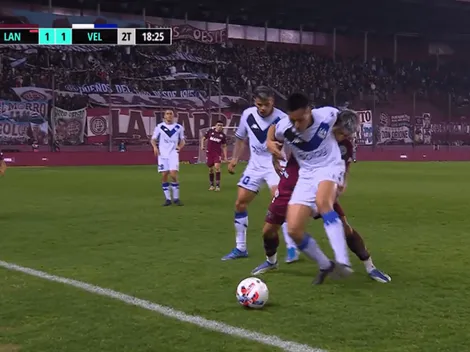 ¡Sacá la mano, Mateo! Sanabria, de Lanús, vio la roja por esta jugada 'particular'