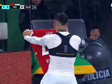 VIDEO | El insólito festejo de Axel Vigo en el gol del descuento de Independiente