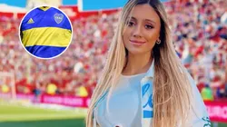 El tuit de Morena Beltrán en el partido de Boca.