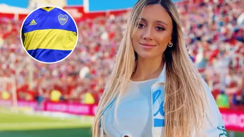 El tuit de Morena Beltrán en el partido de Boca.