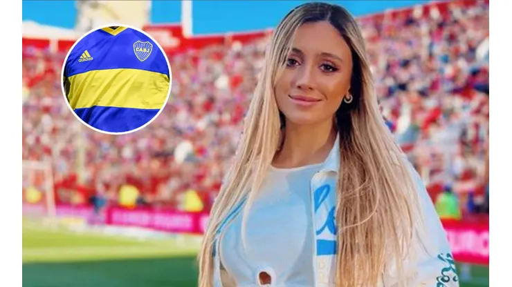 El tuit de Morena Beltrán en el partido de Boca.