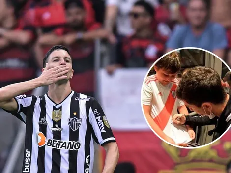 VIDEO | La reacción de Nacho Fernández cuando hincha de River le pidió que vuelva al club