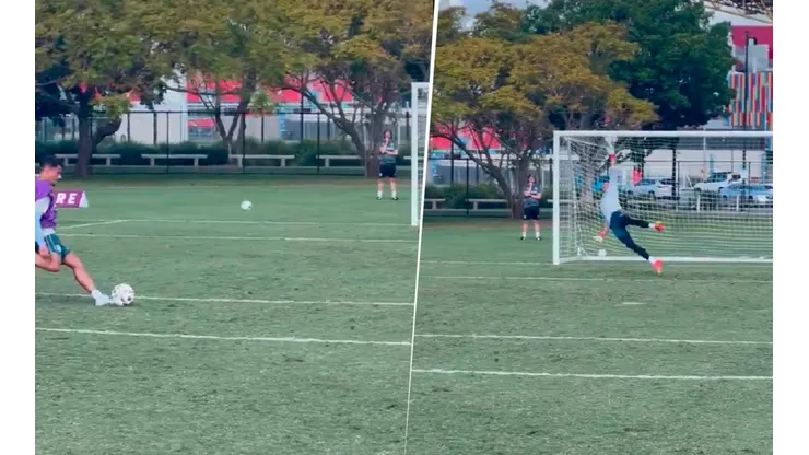 VIDEO | Afiladísimo: la tremenda atajada del Dibu Martínez a Coutinho en el entrenamiento del Aston Villa