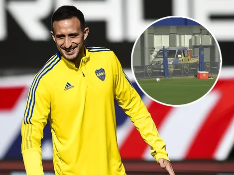 VIDEO | La imagen de Izquierdoz en la práctica de Boca tras las palabras de Benedetto