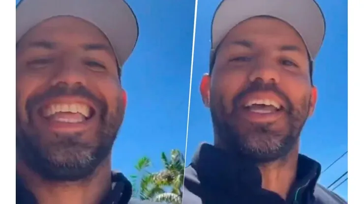 El Kun Agüero grabó un video corriendo y le mandó un mensaje a Scaloni