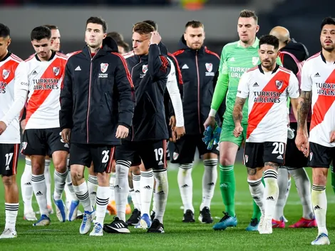 Siguen las malas para River: Enzo Pérez se lesionó contra Godoy Cruz