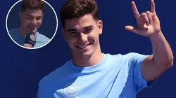 Con chicana: Julián Álvarez se animó a una frase en inglés en su presentación e hizo delirar a los hinchas del City