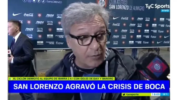 El presidente de San Lorenzo disparó contra el plantel de Boca por los destrozos en el vestuario: "Irresponsabilidad total"