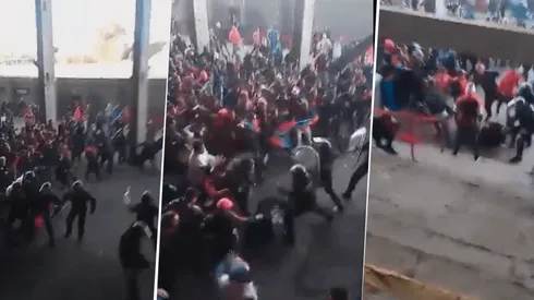 VIDEO | Incidentes entre la policía y los hinchas de San Lorenzo en el Nuevo Gasómetro
