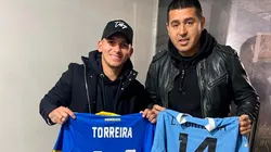 El posteo de Torreira: su visita a La Bombonera, "gracias genio" a Román y consuelo para Benedetto