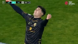 Taborda liquidó el partido ante Independiente.