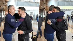 Angelici fue a despedir a Salvio.