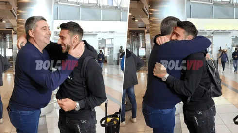 Angelici fue a despedir a Salvio.