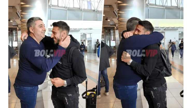 Angelici fue a despedir a Salvio.
