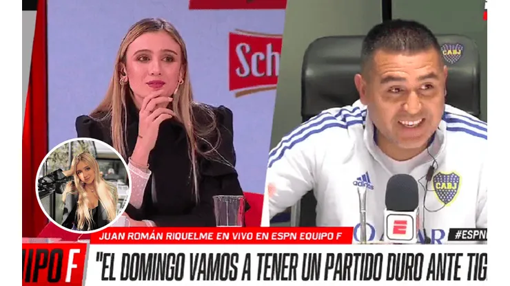 Morena Beltrán volvió a hablar de su cruce con Riquelme: "Le hacés una pregunta de fútbol y..."