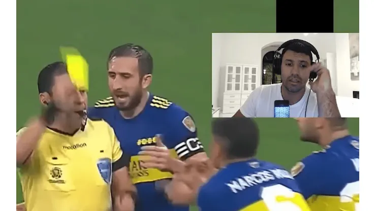 El Kun, polémico con el juez de Corinthians-Boca.