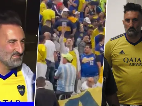 La noche del hincha de Boca en Brasil: insulto a periodista, gesto nazi y detención