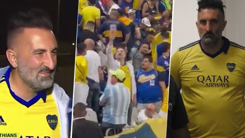 El hincha de Boca demorado en Brasil.