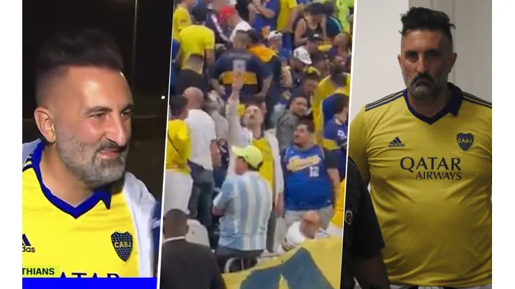 El hincha de Boca demorado en Brasil.