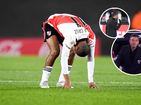 Gallardo reveló el motivo del cruce con De La Cruz y fue contundente: "Decidí sacarlo"