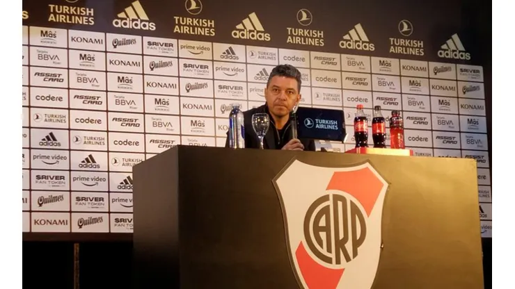 A Gallardo le preguntaron por el cruce con Vélez y no dudó: "Es un tema de ellos"