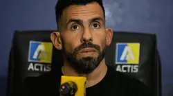 Tevez, en conferencia de prensa.