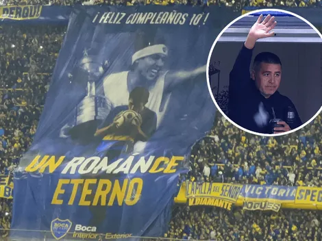 VIDEO | La Bombonera, rendida con Román: el emotivo homenaje a Riquelme al minuto 10
