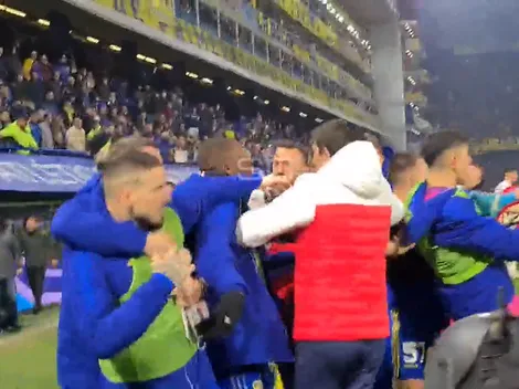 El video de la pelea entre los jugadores de Boca y Unión: Benedetto, el más enojado