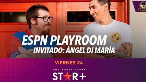 Ángel Di María en ESPN Playroom, con Migue Granados, por Star+: día y horario del estreno de la entrevista