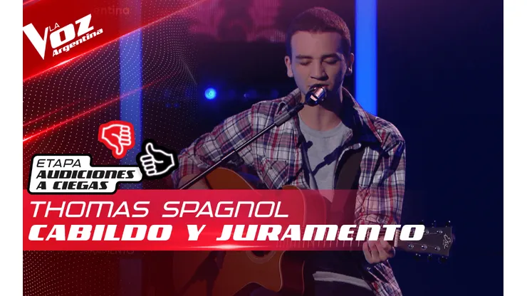 Thomas Spagnol cantó "Cabildo y Juramento".
