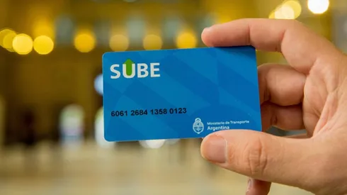 Tarjeta Sube.