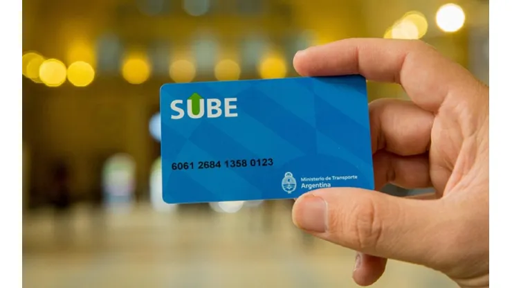 Tarjeta Sube.