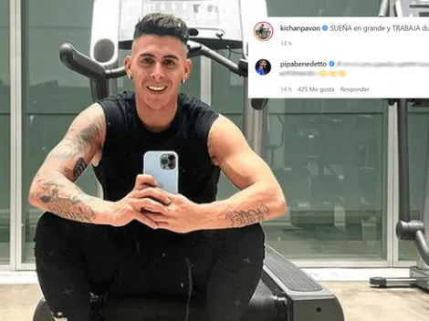 Cuánta maldad: el comentario de Benedetto en la foto que subió Pavón entrenando