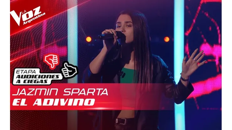 Jazmín Sparta cantó "El adivino".