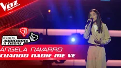 Angela cantó "Cuando nadie me ve".