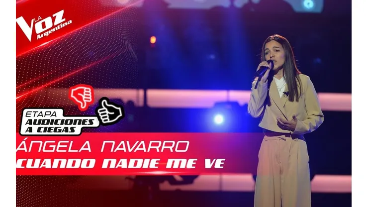 Angela cantó "Cuando nadie me ve".